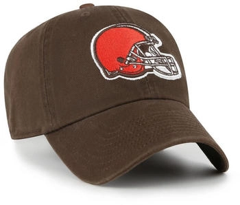 47 Brand NFL Cleveland Browns Clean Up Baseballkappe braun schwarz