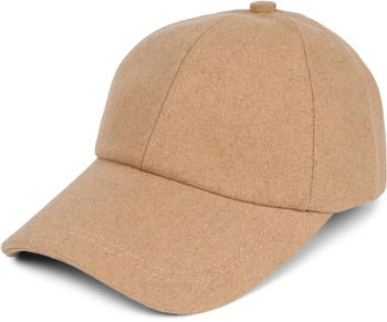 styleBREAKER Baseball Cap Wolle Hellbraun