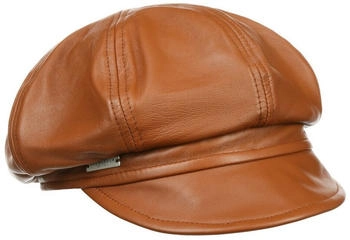 Seeberger Hats Balloon Cap Leder cognac