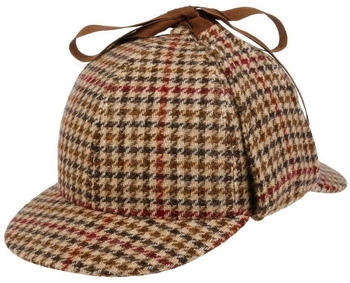 Alfonso D'Este Classic Deerstalker Cap braun