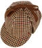 Alfonso D'Este Classic Deerstalker Cap braun
