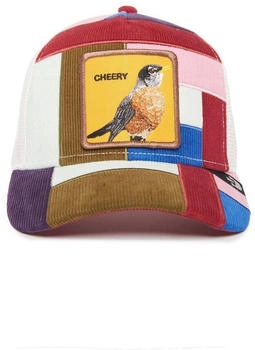 Goorin Bros. Right Side of The Bed Cord Patchwork Trucker Cap (101-1115-RED-O/S) rot/mehrfarbig