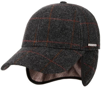 Stetson Baseball Cap Wool EF Herringbone fischgrat-grau