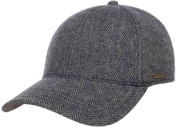 Stetson Baseball Cap Wool Herringbone (7720502) beige-blau