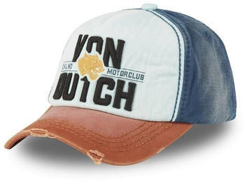 Von Dutch Xavier TU Baseballkappe verstellbar braun/marineblau/hellblau