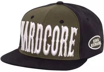 King Kerosin Hardcore 3D Snapback Cap mit Print und 3D-Stickerei S/M