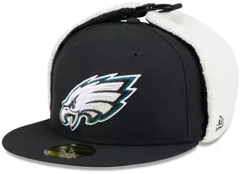 New Era 59Fifty DOG EAR Winter Cap Philadelphia Eagles schwarz