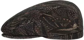 Mayser Zechbauer Cord Paisley Flatcap bordeaux