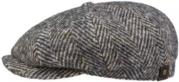Stetson Hatteras Herringbone Flatcap beige