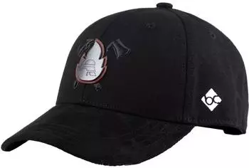 Bavarian Caps Uni Cap Curved, B Velours (CX254) schwarz