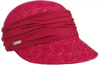 Seeberger Hats Visor Strohcap mit Schirm (054968) rot/feuer