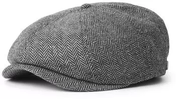 Brixton Brood Cotton Schiebermütze (10770-GYBLK-L) grau