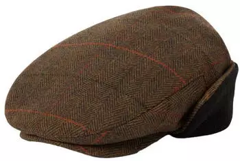 Brixton Hooligan Ear Flap Snap Flatcap (11931-BRZBR) bronze/schwarz/rot