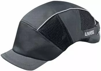 uvex Bump cap armadillo mit kurzem Schirm und Hartschale (9794301) grau/schwarz