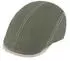 Fiebig Brighton Flatcap aus Leinen mit Kontrastnähten (41175) olivgrün