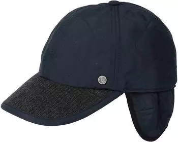 Bugatti Baseball Cap mit Ohrenklappen in Lederoptik (629239-590-61) navy