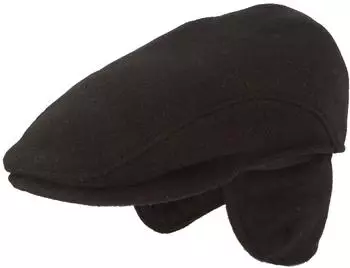 Breiter Flat cap (as3) schwarz