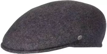 Bugatti Wasserabweisende Filz-Flatcap aus reiner Wolle (629129-960-59) grau
