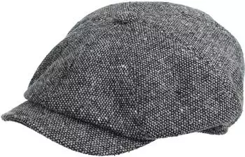 Bugatti Convell Flatcap Ballonmütze Schirmmütze Newsboy-Mütze (629120-980-58) grau