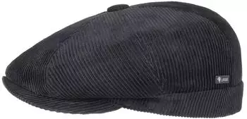 Lipodo 8 Panel Cordial Flatcap (City-Velutto-beige) blau