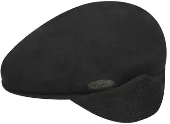 Kangol 504 Flatcap mit Ohrenklappen (0238KG) schwarz