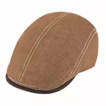 Fiebig Brighton Flatcap aus Leinen (41175) curry/gelb