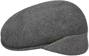Kangol 504 Earflaps Flatcap mit Ohrenklappen (0238KG) anthrazit/dark flannel