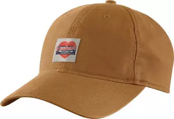 Carhartt Heart Patch Canvas Cap hellbraun