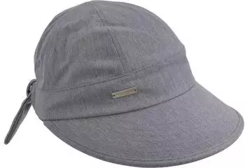 Seeberger Hats Cap mit Schleife hinten rauchgrau