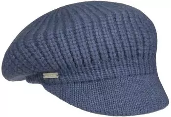 Seeberger Hats Ballonmütze Schirmmütze Strickcap denim