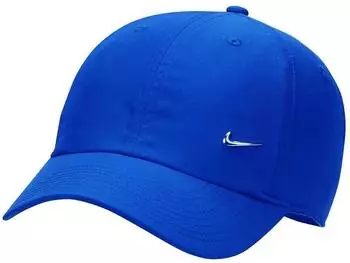 Nike Dri-Fit Club Unstructured Metal-Swoosh-Cap (FB5372) blau