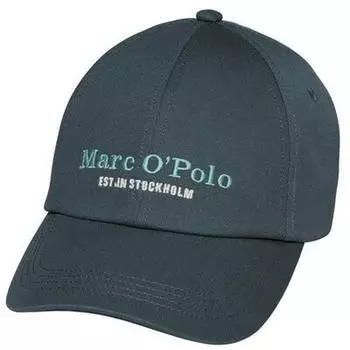 Marc O'Polo Baseball Cap aus Organic Twill (50000126460381) skipping stone petrol