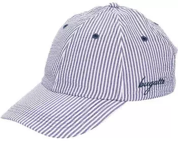 Bugatti Baseball Cap Gestreift mit Seersucker-Effekt Strapback (629246-590) navy