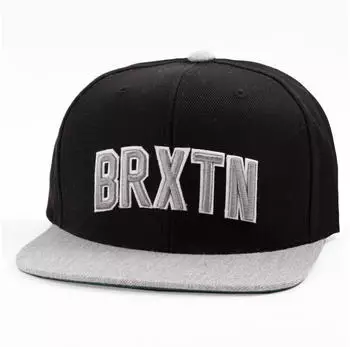 Brixton Hamilton Snapback Cap (00299) schwarz/light heather grey