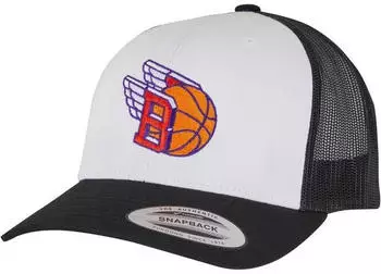 Mister Tee Basketball Fly Retro Trucker Colored Front Snapback (MT3899) blk/wht/blk