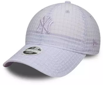 New Era 9TWENTY Seersucker Cap New York Yankees flieder-lila