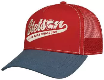 Stetson Save Base Trucker Cap Snapback blau-rot