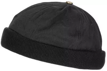 Max Fuchs Watchcap Rundkappe mit Strickrand (20539) schwarz