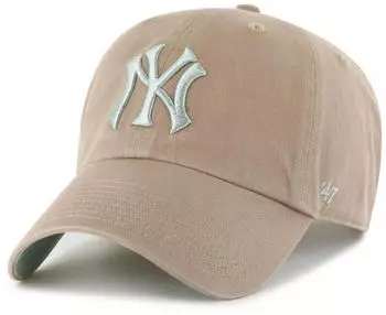 47 Brand New York Yankees Clean Up Cap / Strapback Cap (0470165001000001) beige/wei&szlig;