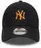 New Era 9FORTY Cap MLB New York Mets Linen schwarz