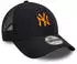 New Era 9FORTY Cap MLB New York Mets Linen schwarz
