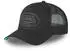 Von Dutch Trucker Cap Classic Rubber (VD/1/CB/LOG/19) schwarz mit türkisfarbenem revers