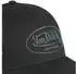 Von Dutch Trucker Cap Classic Rubber (VD/1/CB/LOG/19) schwarz mit türkisfarbenem revers