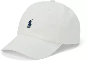 Polo Ralph Lauren Baseballkappe aus Baumwollchino (650310) marine/weiß