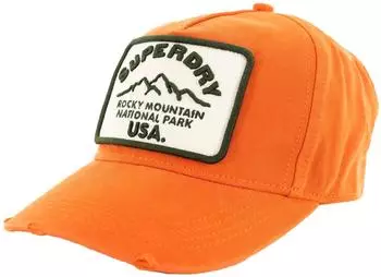 Superdry Graphic Trucker Cap (W9010177A-8UX) denim co rust orange