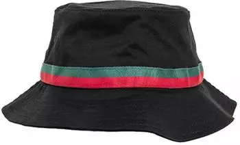 Flexfit Stripe Bucket Hat (5003S012690050) schwarz/rot/gr&uuml;n