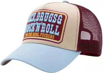 King Kerosin Trucker Cap Snap Back 'Sex, Drugs & Rock'n'Roll' (KKU6C014) blau