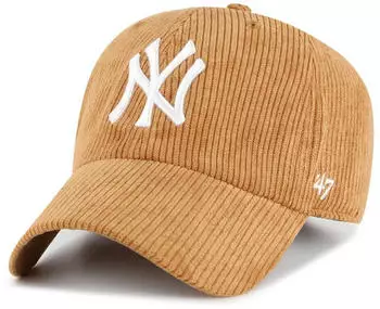 47 Brand MLB New York Yankees Thick Cord Clean Up Baseball Cap (B-THCKC17EWS) camel
