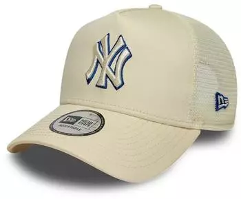 New Era Los Angeles Dodgers Camouflage Infill A-Frame Adjustable Trucker Cap (60915977) light beige