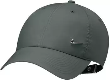 Nike Dri-Fit Club Unstructured Metal-Swoosh-Cap (FB5372-303) camo green/metallic silver